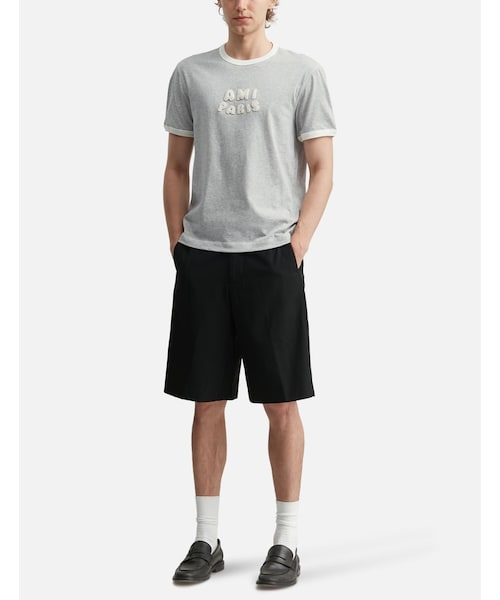 ami（アミ）の「Cotton Ami Paris Knitted Patch T-Shirt（その他・メンズ・other・XS/S/M/L）」の5枚目の写真