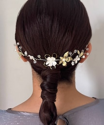 【オケージョン】フラワーヘッドアクセ