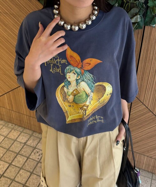 CIAOPANIC(チャオパニック)の「【RePRODUCTION LABEL / リプロダクションレーベル】アソートヴィンテージフェードTEE(Tシャツ/カットソー・レディース・ブラックその他3/ミッドナイトブルー/ブルー/ブラック/ブラックその他2/カーキ/チャコールグレー/ピンク/オフホワイト/レモンイエロー/シルバー/イエロー/ローズ/グレー/レッド・F)」の8枚目の写真