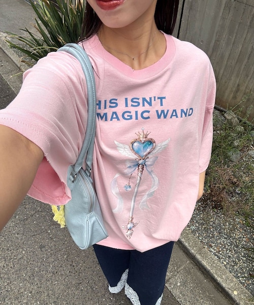 CIAOPANIC(チャオパニック)の「【RePRODUCTION LABEL / リプロダクションレーベル】アソートヴィンテージフェードTEE(Tシャツ/カットソー・レディース・ブラックその他3/ミッドナイトブルー/ブルー/ブラック/ブラックその他2/カーキ/チャコールグレー/ピンク/オフホワイト/レモンイエロー/シルバー/イエロー/ローズ/グレー/レッド・F)」の12枚目の写真