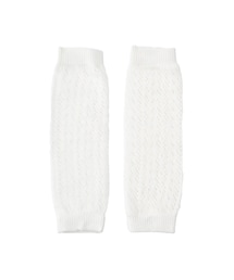 レース編みレッグウォーマー