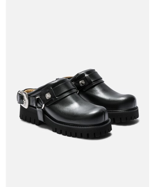 TOGA VIRILIS（トーガ ビリリース）の「Black Leather Mules（その他・メンズ・other・EU 41/EU 42/EU 43/EU 44/EU 45）」の4枚目の写真