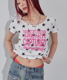 WHO'S WHO gallery | 【WEB限定】メッセージスタードットS/S TEE(Tシャツ/カットソー)
