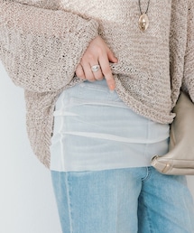 RIVE DROITE | 予約【軽やかな抜け感を演出】チュールキリカエタンクトップ(タンクトップ)