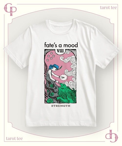 CIAOPANIC（チャオパニック）の「タロットグラフィックTEE（Tシャツ/カットソー・レディース・ホワイトその他2/ライトグレー/クリア/ホワイトその他3/オフホワイト/ベージュ/アイボリー/シルバー/ホワイトその他1/ホワイト/ライトベージュ/グレー・F）」の2枚目の写真