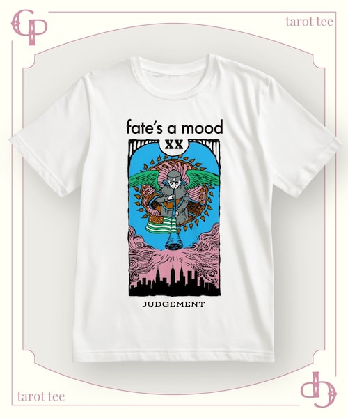 CIAOPANIC（チャオパニック）の「タロットグラフィックTEE（Tシャツ/カットソー・レディース・ホワイトその他2/ライトグレー/クリア/ホワイトその他3/オフホワイト/ベージュ/アイボリー/シルバー/ホワイトその他1/ホワイト/ライトベージュ/グレー・F）」の12枚目の写真