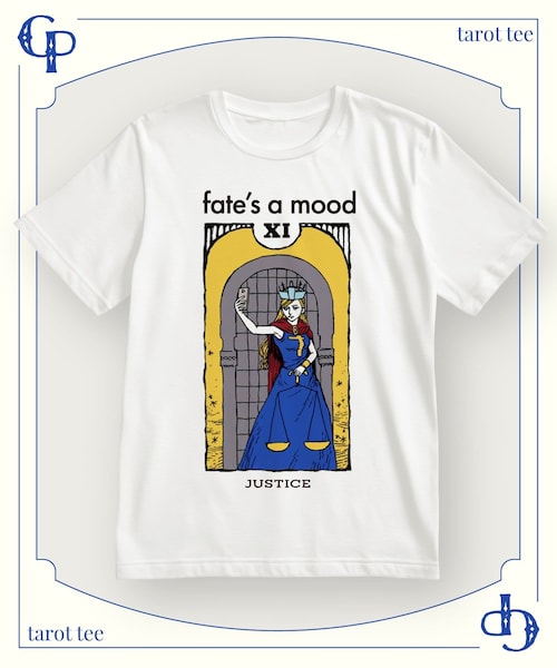 CIAOPANIC（チャオパニック）の「タロットグラフィックTEE（Tシャツ/カットソー・レディース・ホワイトその他2/ライトグレー/クリア/ホワイトその他3/オフホワイト/ベージュ/アイボリー/シルバー/ホワイトその他1/ホワイト/ライトベージュ/グレー・F）」の9枚目の写真