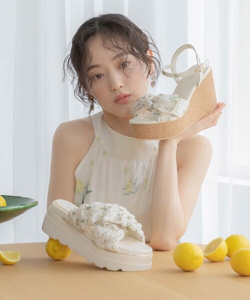 RANDA(ランダ)の「【Lemon Collection】レモンプリントシャーリングベルトサンダル(その他・レディース・その他)」の8枚目の写真