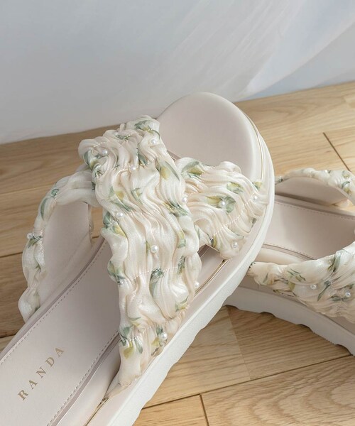 RANDA(ランダ)の「【Lemon Collection】レモンプリントシャーリングベルトサンダル(その他・レディース・その他)」の15枚目の写真