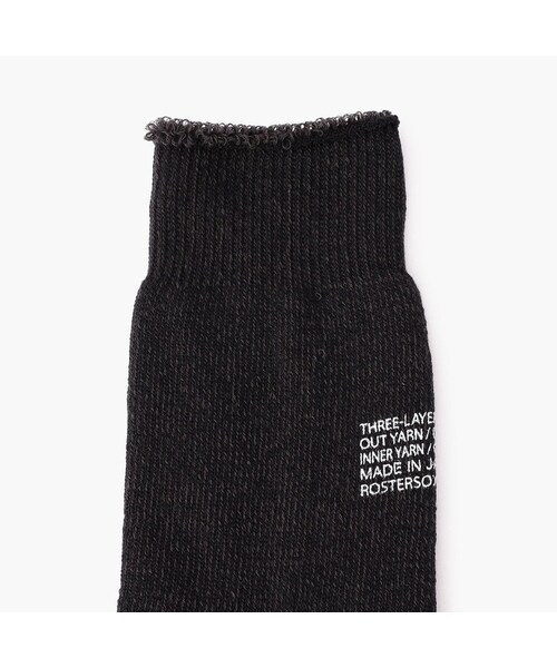 BRIEFING(ブリーフィング)の「BR×ROSTER SOX HEEL LOGO 3 LAYERS SOCKS(その他・BLACK/WHITE/GRAY・FREE)」の6枚目の写真