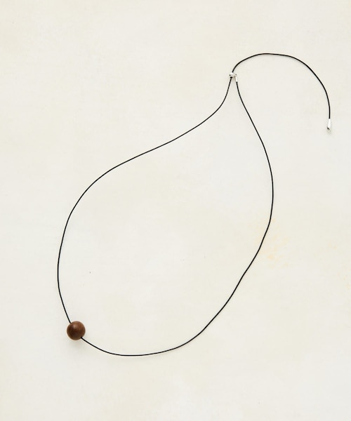BEARDSLEY(ビアズリー)の「丸パーツコードネックレス(ネックレス・レディース・ブラウン・F)」の1枚目の写真