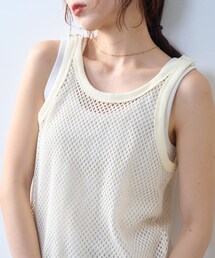 CIAOPANIC TYPY（チャオパニックティピー）の「【willow】メッシュレイヤードタンク（タンクトップ・レディース）」
