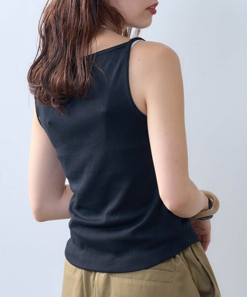 CIAOPANIC TYPY(チャオパニックティピー)の「【willow】アイレットタンク(タンクトップ・レディース・ミント/ブラック・ONE)」の2枚目の写真