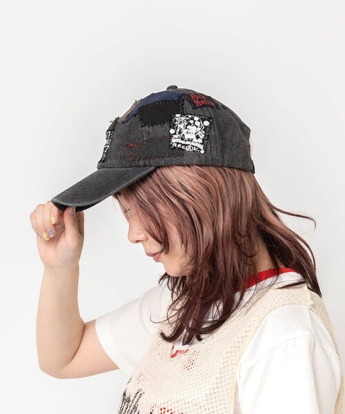 RNA(アールエヌエー)の「E5260 ハギハギデニムWASH CAP(帽子・レディース・ブルーデニム/ブラックデニム)」の18枚目の写真