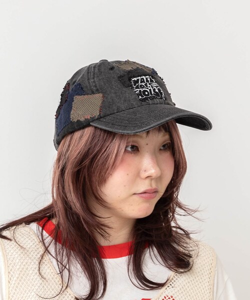 RNA(アールエヌエー)の「E5260 ハギハギデニムWASH CAP(帽子・レディース・ブルーデニム/ブラックデニム)」の17枚目の写真
