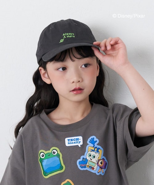 CIAOPANIC TYPY(チャオパニックティピー)の「【KIDS】【TOY STORY/トイ・ストーリー】シルエット刺繍ロゴCAP(キャップ・キッズ・チャコールグレー/レッド/ネイビー・ONE)」の1枚目の写真