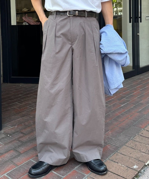 CIAOPANIC TYPY(チャオパニックティピー)の「【ユニセックス】エアリーストレッチワイドパンツ(スラックス・レディース・ブラック/ネイビー/グレー・M/L)」の2枚目の写真