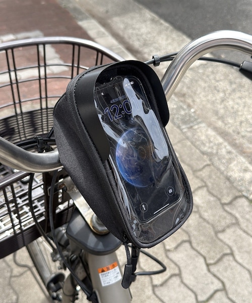 3coins(3coins)の「自転車フレームバッグ(バッグ・ブラック・FREE)」の1枚目の写真