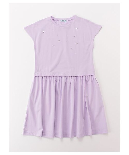 HAKKA KIDS(ハッカキッズ)の「ベア天竺ワンピース(ワンピース/ドレス・キッズ・パープル・110/120/130/140/150)」の7枚目の写真