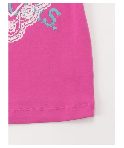 HAKKA BABY（ハッカベビー）の「［ベビー］32/-天竺半袖Tシャツ(接触冷感)（トップス・キッズ・ピンク/ライトグレ-・L）」の5枚目の写真