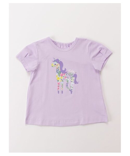 HAKKA BABY（ハッカベビー）の「［ベビー］ユニコーン/リンゴプリントチュニックTシャツ（トップス・キッズ・パープル/サックス・L）」の6枚目の写真
