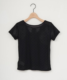 DISCOAT | 【umm】衿ギャザー半袖ドットプルオーバー(Tシャツ/カットソー)