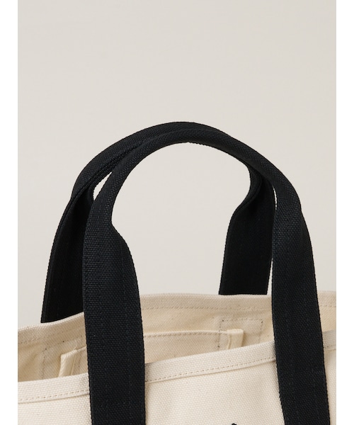 three dots（スリードッツ）の「トートバッグ ミニ（その他・natural/black/black/navy/green）」の8枚目の写真