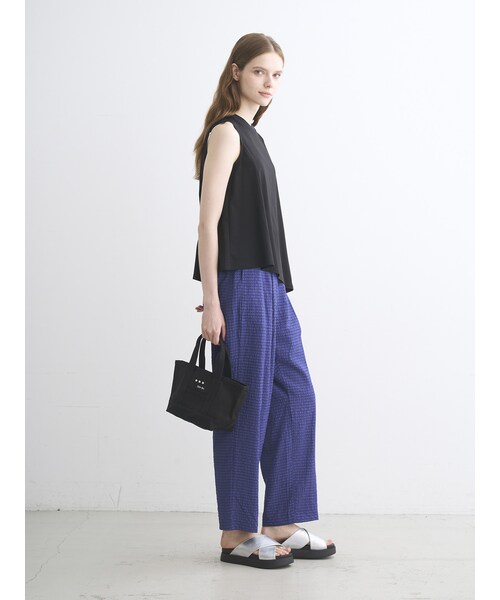 three dots（スリードッツ）の「トートバッグ ミニ（その他・natural/black/black/navy/green）」の10枚目の写真