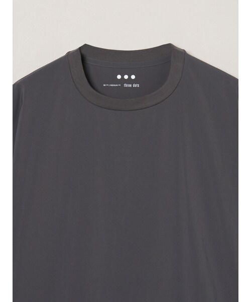 three dots（スリードッツ）の「トラベルライン Tシャツ（その他・black/charcoal/navy）」の5枚目の写真