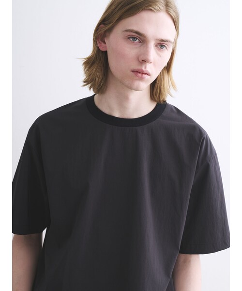 three dots（スリードッツ）の「トラベルライン Tシャツ（その他・black/charcoal/navy）」の10枚目の写真