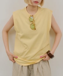 Kastane | 【WHIMSIC】SCREEN STARS ガーメントダイスリーブレスTシャツ(タンクトップ)