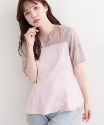 natural couture | シアーペプラムトップス(Tシャツ/カットソー)