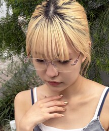 リムレスメガネ