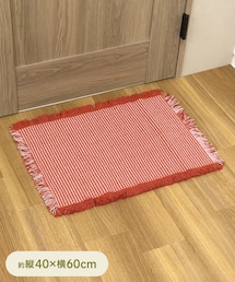 3coins | インテリアマットストライプ:40×60cm(ラグ/マット)