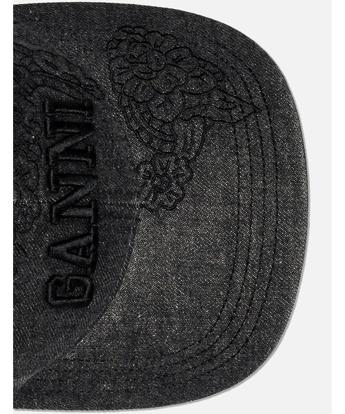 GANNI（ガニー）の「Washed Embroidery Denim Cap（その他・レディース・other）」の4枚目の写真