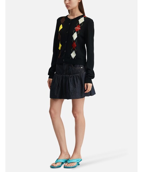 GANNI（ガニー）の「Light Cotton Argyle Cardigan（その他・レディース・other・XS/S/M/L）」の5枚目の写真