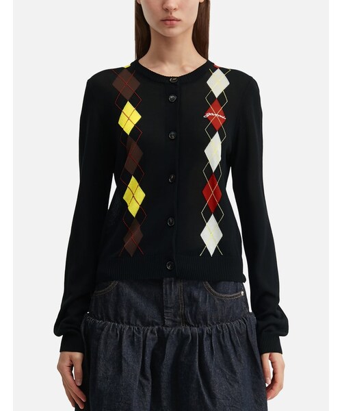 GANNI（ガニー）の「Light Cotton Argyle Cardigan（その他・レディース・other・XS/S/M/L）」の3枚目の写真