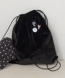 Kastane | 【6.14(日)0:00発売/WEB先行/A4収納可】ベロアナップサック(バックパック/リュック)