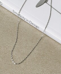 ステンレスペタルチェーンショートネックレス