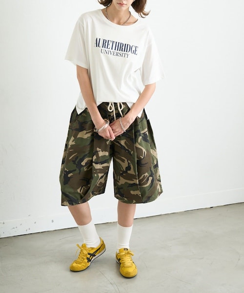 CIAOPANIC TYPY（チャオパニックティピー）の「タックハーフボリュームワイドパンツ/WEB限定カラー・サイズあり（チノパンツ・レディース・ベージュ/ブラック/サンドベージュ/カーキ・XXL/M/L）」の4枚目の写真