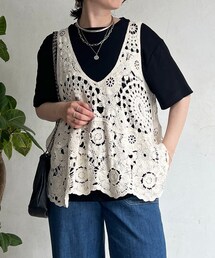 un dix cors | クロシェ×TEEセット(Tシャツ/カットソー)