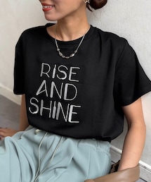 Chez toi（シェトワ）の「刺繍ロゴTシャツ（Tシャツ/カットソー・レディース）」