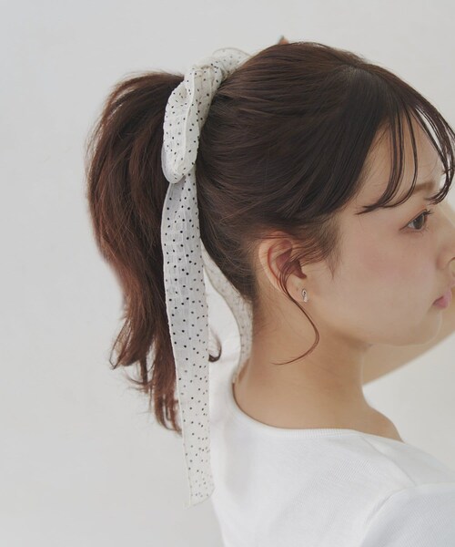 Lattice(Lattice)の「マルチリボン/ヘアゴムセット(その他ヘアアクセサリー・レディース・ブラック/ホワイト/アイボリー/その他/ブラウン・FREE)」の3枚目の写真