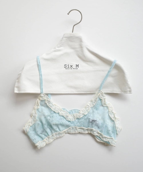 WHO'S WHO gallery(フーズフーギャラリー)の「【SixM 】Lingerie bra(トップス・レディース・サックスブルー/ブラック/オフホワイト・F)」の1枚目の写真