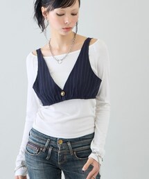 WHO'S WHO gallery | 【SixM 】 Stripe Bustier(トップス)