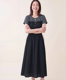 natural couture | ナイロンドッキングワンピース(ワンピース)