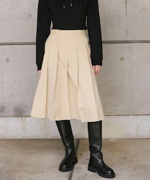 【2026AW Debut】【UNFORM】ミモレ丈タックスカート