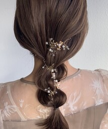 Lattice | 【SNS再生回数500万回!】【オケージョン】フラワーヘッドアクセ(その他ヘアアクセサリー)