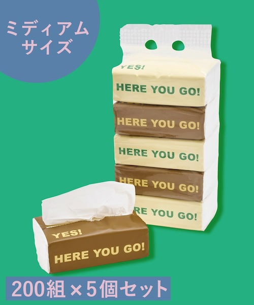 3coins(3coins)の「ソフトパックティッシュミディアムサイズ5個セット(200組)(その他・その他・FREE)」の1枚目の写真