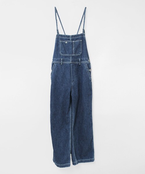 RNA-N(アールエヌエーエヌ)の「【9月中旬納期】O0760 THIN STRAP OVERALLS(オールインワン・サロペット・レディース・黒/ストーンウォッシュ/オールド加工)」の2枚目の写真